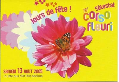 CP Pub " 76e Corso Fleuri ", SELESTAT (67) Samedi 13 Aout 2005 - Photo 1/2