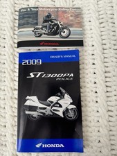 OEM HONDA 2009 ST1300PA Police Owner&rsquo;s Manual +Honda Riding Tips Booklet
