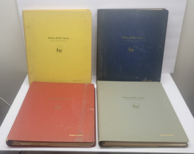 1954 Famous Artists Course Vintage 4 Book Set Lesson 1 -24 Drawing Art Student