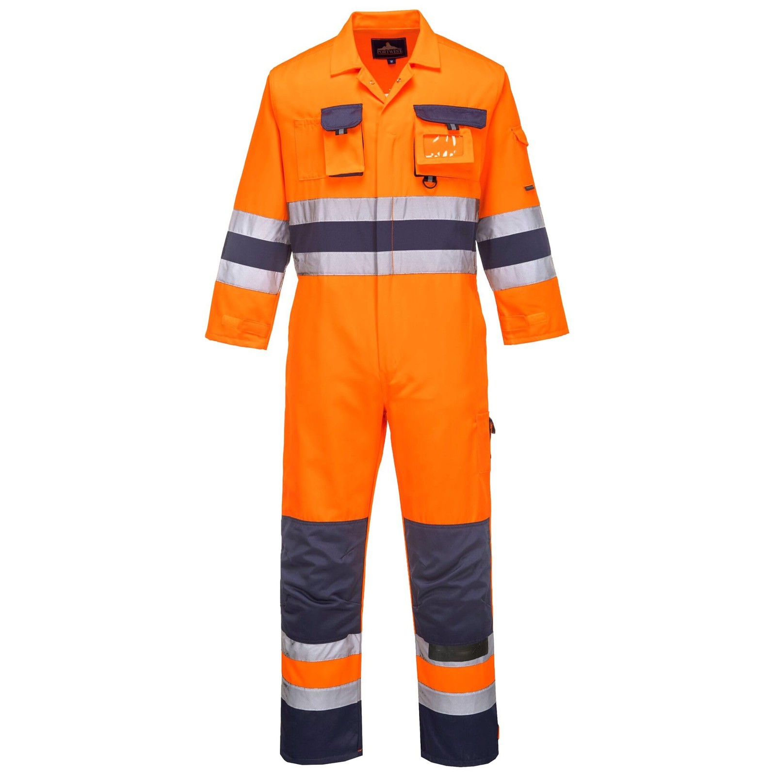 Portwest TX55 Men's Nantes Hi Vis Reflective Boiler Suit Overalls Coverall Safet