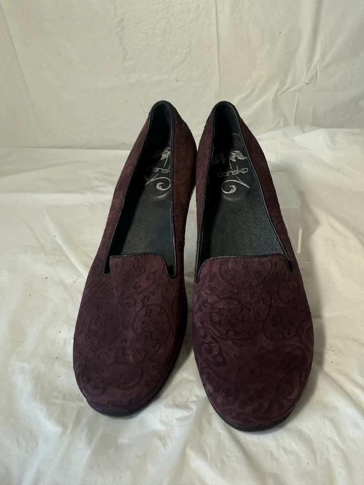 Mocasín Dansko Olivia Mujer EU 39 Cuero Granate Sin Cordones Planos Foto 3 de 4