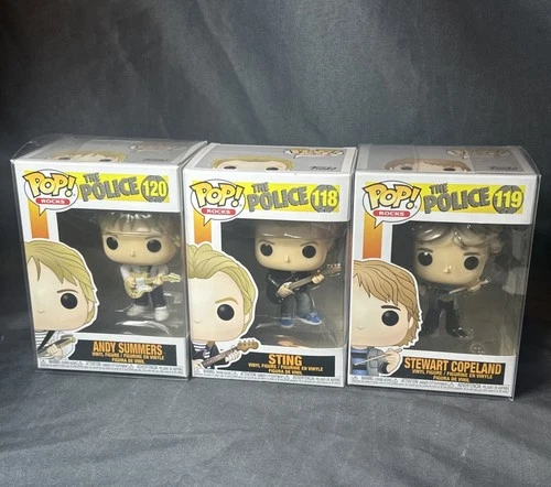 The Police Funko Pop Rocks Complete Set Sting #118 #119 #120 New In Box