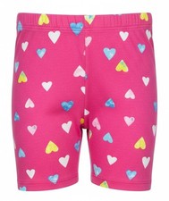Wonder Nation Shorts Pink w/Hearts Girl's Size 6 Small Soft Elastic Well-Made