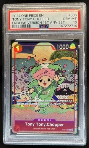 2024 One Piece The Best Tony Tony.Chopper Common #ST01-006 PSA 10 GEM MINT