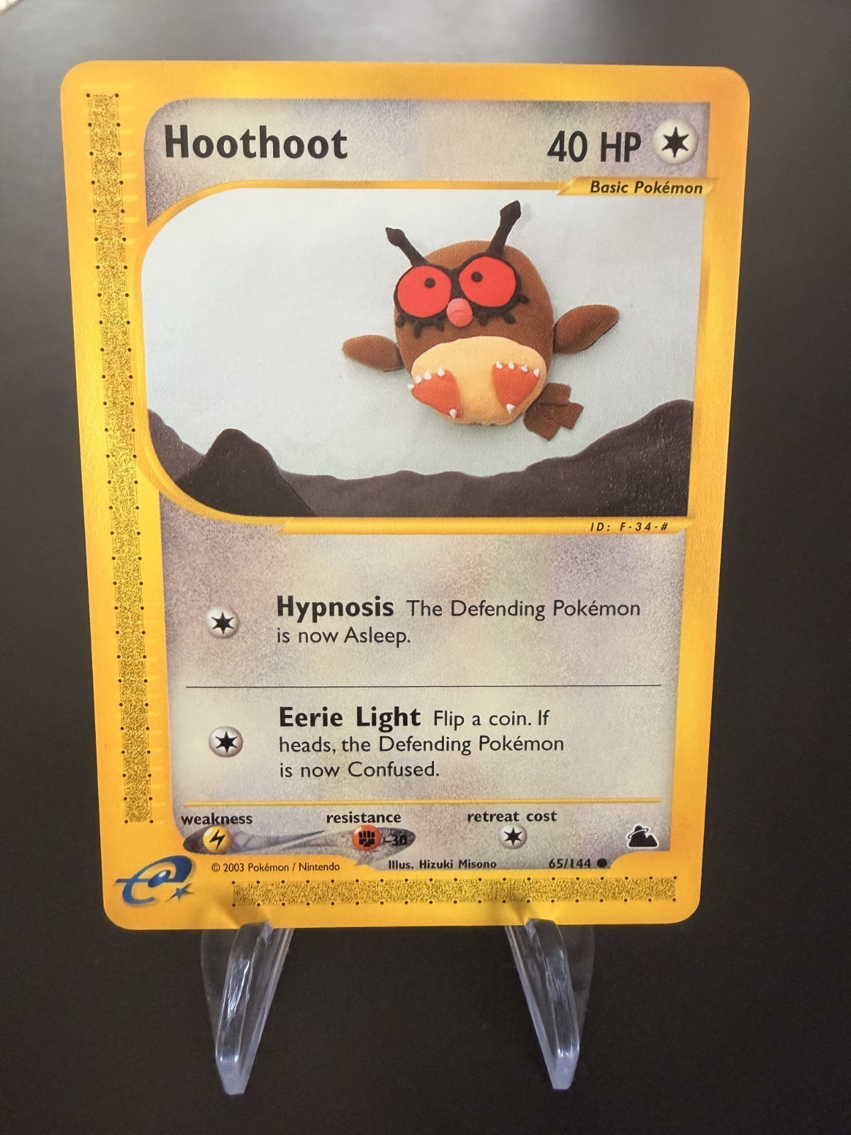 Hoothoot 65/144 Skyridge Common NM Vintage Pokemon Card e-Reader WOTC