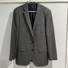 J. CREW Ludlow Men's Tollegno 1900 Wool Blazer Gray Size 40L Jacket