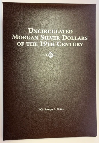 Uncirculated Morgan Silver Dollar & Stamp Album of the 19th Century, 1898 Morgan