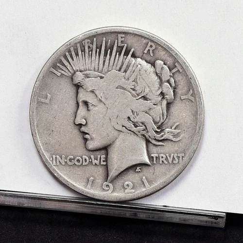 1921 Peace Dollar - VG Details, Dark Rev (#61406-L)