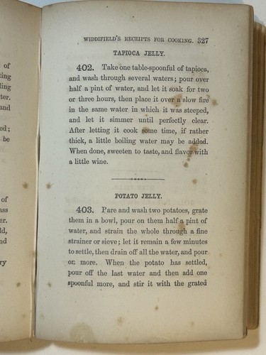 1856 Antique Cookbook WIDDIFIELD'S COOK BOOK PRACTICAL RECEIPTS FOR HOUSEWIFE FE - Picture 14 of 14