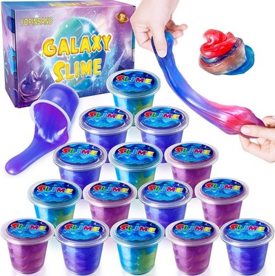 15er Pack Galaxy Slime Kit, Slime Set für Kinder, Ideales Spielzeug Geschenk 