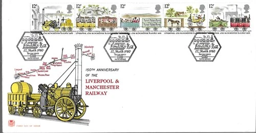 1980 Trains, Stuart FDC, London 1980 - BFPS 1682 SpHS