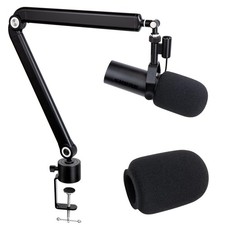SUNMON Shure SM7dB Boom SM7DB with foam cover Upgraded Model , Black