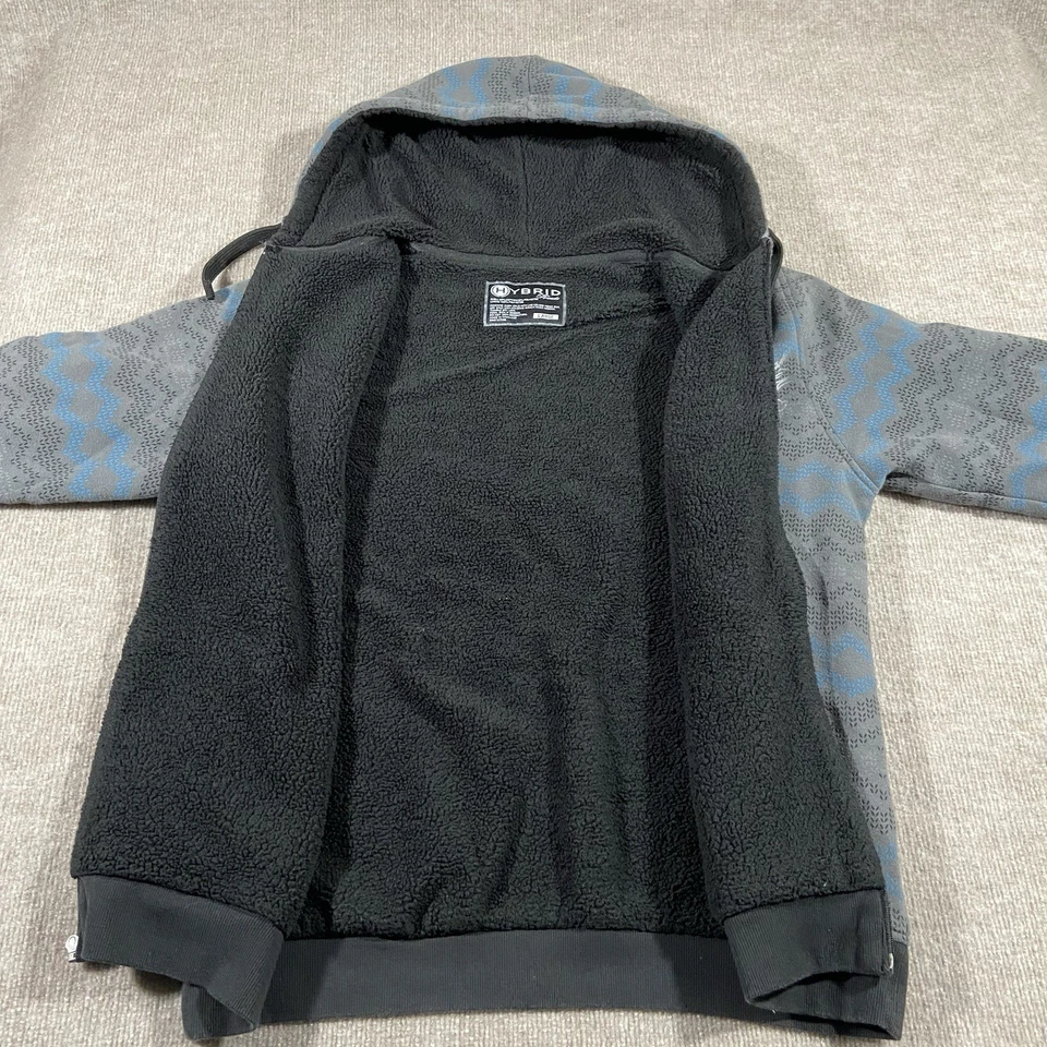 Sudadera con Capucha Calavera Y2K De Colección Para Hombres Grande Gris Sherpa Mall Gótico Grunge Affliction Y2K Foto 4 de 4