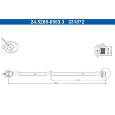 Bremsschlauch ATE 24.5265-0553.3