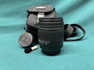 Sigma 18-250mm F/3.5-6.3 DC Macro OS HSM for Nikon w/Case/Micro Brush/Cover