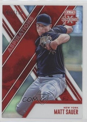 2017 Panini Elite Extra Edition Aspirations Red 58/150 Matt Sauer #54 8d2
