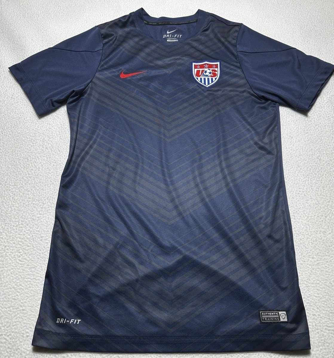 Nike 2014 USA Team Prematch Training Soccer Jersey Men's Small