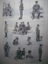 1890 CHELSEA MILITARY HOSPITAL Pensioners ::: magazine article iln