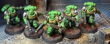 Warhammer 40k Space Marines Primaris ASSAULT INTERCESSORS Salamanders Painted GW