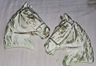 Vintage Chalkware Horse Head Wall Plaques
