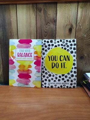 Healthy Goals Journal Find Your Balance You Can Do It Lot Of Two New