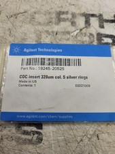 Agilent 19245-20525 Cool On-Column Inlet 5 silver rings, for 320 µm columns