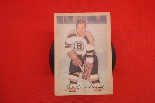 1953-54 Parkhurst Hockey Card Woody Dumart #96 Boston Bruins - Picture 9 of 18