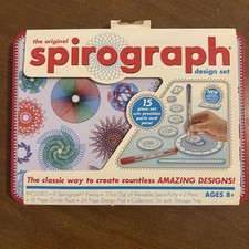 Hasbro The Original Spirograph 15 Piece Design Set With Tin Storage Case NEW