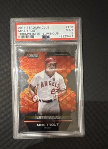2014 Topps Stadium Club - Triumvirate Mike Trout #T3B Luminous