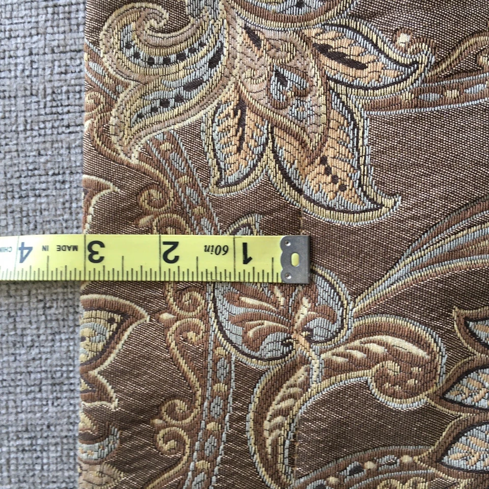 Par de Paneles Cortina Croscill Medianos Marrón Patrón Floral Forrados 40W x 87L cada uno Foto 3 de 4