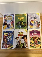 6 Vintage Disney McDonald  s Happy Meal Masterpiece Figurine VHS Lot 1996 2000