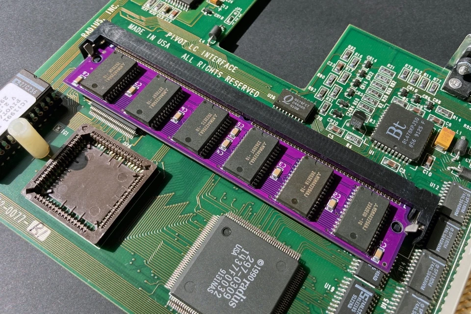 1pcs PurpleRAM new 84pin SIMM 768k VRAM memory for Radius Pivot LCPDS card - Image 2 of 3