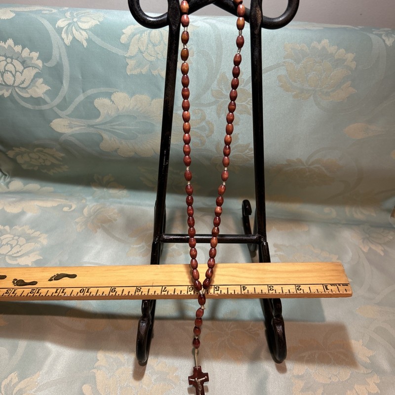 Salavadorian Wood Bead Rosary
