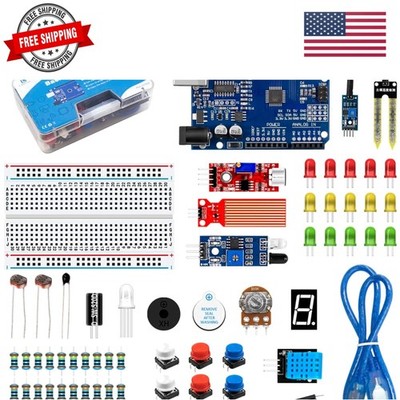 Basic Starter Kit with R3 CH340,Breadboard + Retail Box Compatible with Ardui...