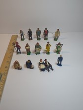 Vtg Lot of 15 Barclay Manoil Britains lead figures Farm, priest, sitting, etc