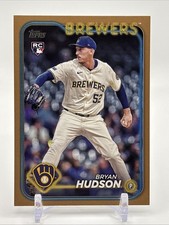 2024 Topps Update Series Bryan Hudson #US105 Gold /2024 (RC, SP) Brewers Rookie