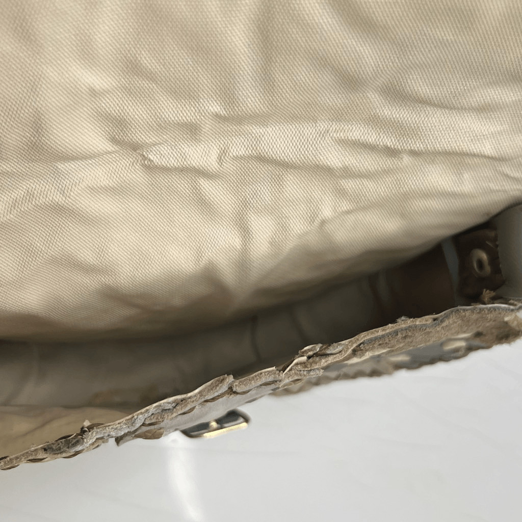 handmade, upcycled leather patchwork crossbody sa… - image 3