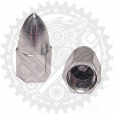 JMP Valve Caps Aluminium Silver 1 Fits Harley Davidson FXRS SP 1340 1988-1989