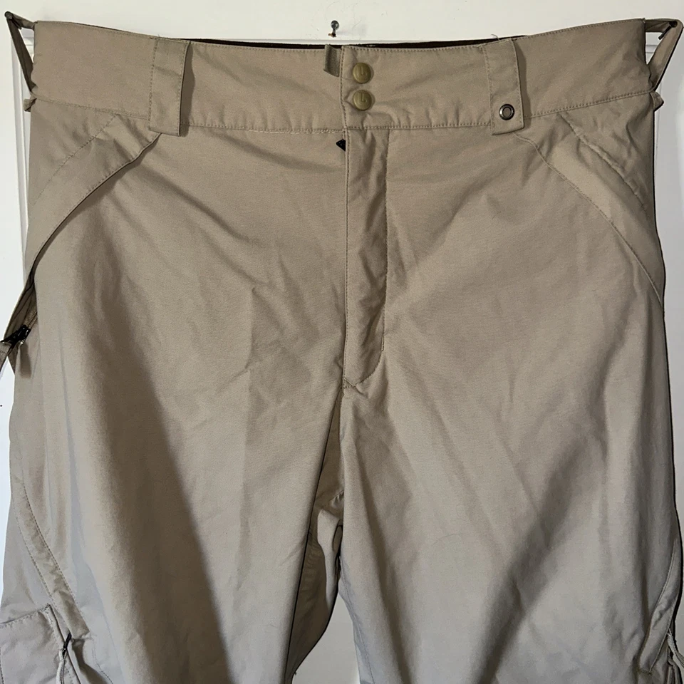 Pantalones de nieve Burton para hombre XL doblados/bronceados bolsillos ventilados pantalones de snowboard Foto 2 de 4