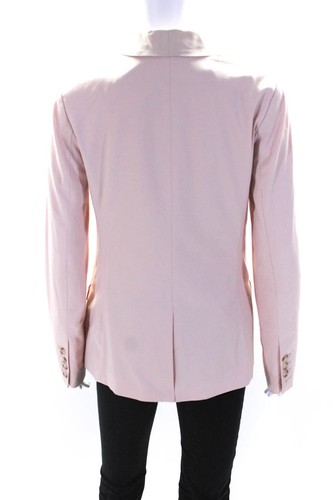 Elizabeth and James Womens Woven One Button Blazer Jacket Light Pink Size 2 - Picture 3 of 6