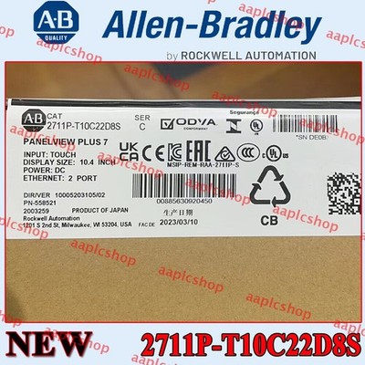 NEW PLC 2711P-T10C22D8S New PanelView Plus 7 Standard Terminal TouchScreen
