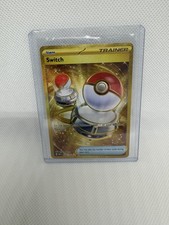 switch gold card pokemon Energy 212/195- Silver Tempest - Full Art Evolves from null Rules Switch your Active Pokmon with 1 of your Benched Pokmon Pokmon TCG Gold Trainer Switch
