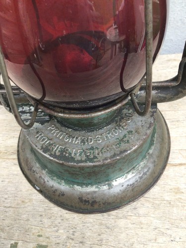 Antique Vintage Pritchard Strong PRISCO No 2 Tubular Barn Lantern Rochester NY - Picture 10 of 15