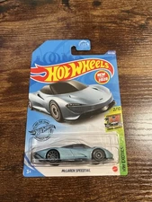 Hot Wheels '20 McLaren Speedtail 227/250 HW Exotics 2/10 Blue Metallic 1:64 scal