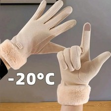 Plush Warm Comfortable Gloves for womens
