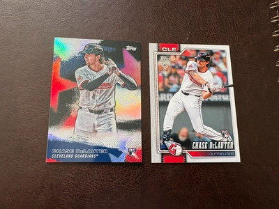 Chase DeLauter Guardians RC (2 Cards) 2026 Topps Series 2 #458 & SMLB-39