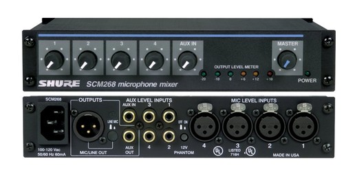 Shure SCM268 Microphone Mixer - Picture 1 of 2