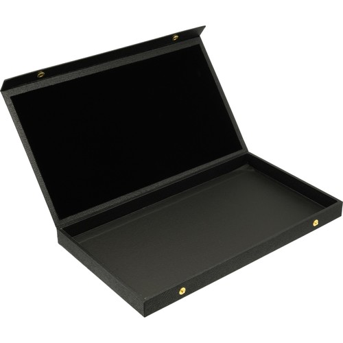 Black Display Case Box Necklace Bracelet w/ White 24 Earring Display Tray Insert - Picture 2 of 12