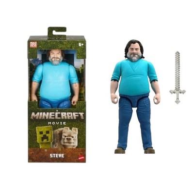Minecraft Movie STEVE 12” Action Figure Mojang Mattel NEW IN BOX