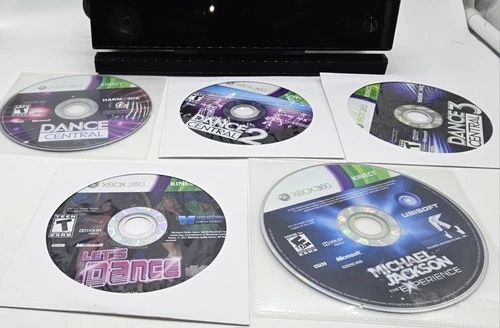 Microsoft Xbox 360 Kinect Sensor Bar with 5 Games Bundle -Tested